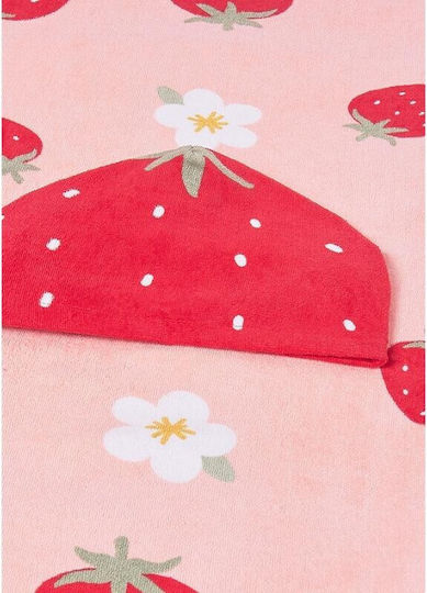 Mayoral Baby Hooded Poncho Bathrobe Pink