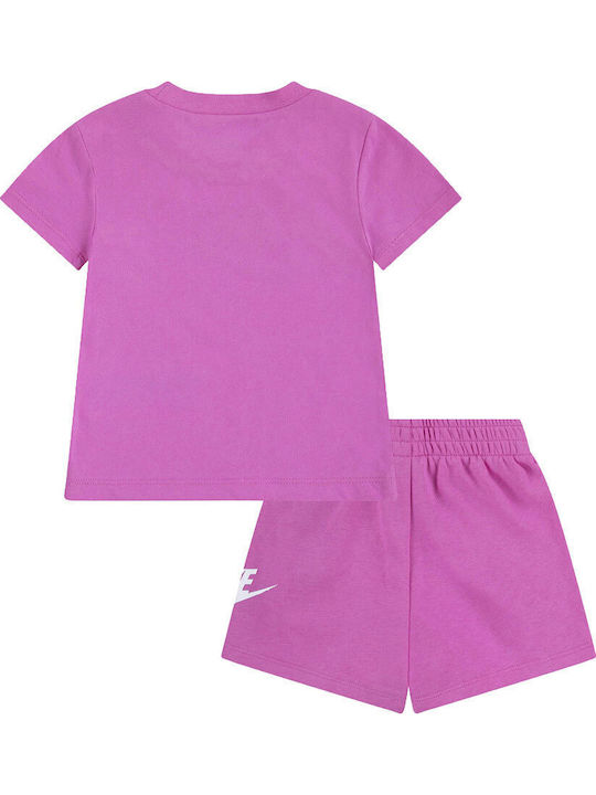 Nike Kids Set With Pink Shorts 2 Pieces