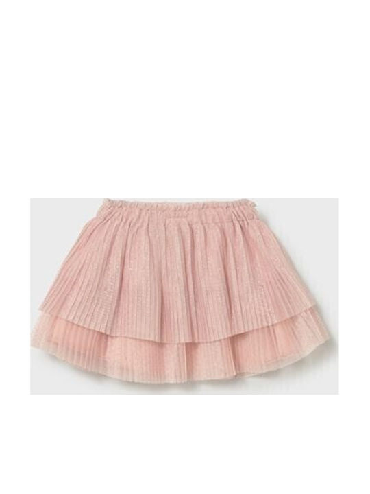 Kids' Tulle Pleated Skirt Pink