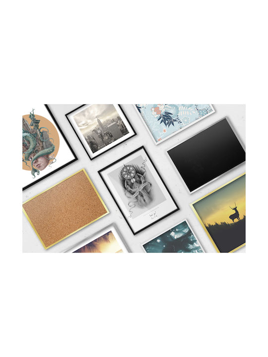 Tulup Κορνίζα Τοίχου Πλαστική με Μαύρο Πλαίσιο