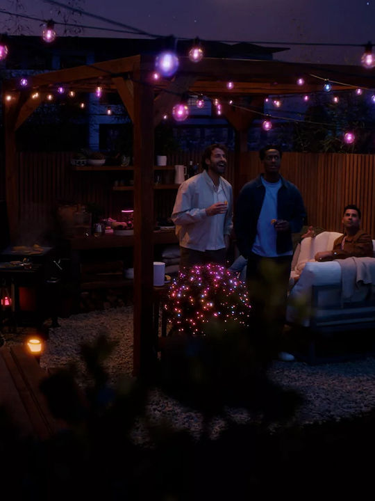 Philips Hue Festavia Στεγανή Smart Γιρλάντα Φωτισμού LED 14m με 20 Λάμπες