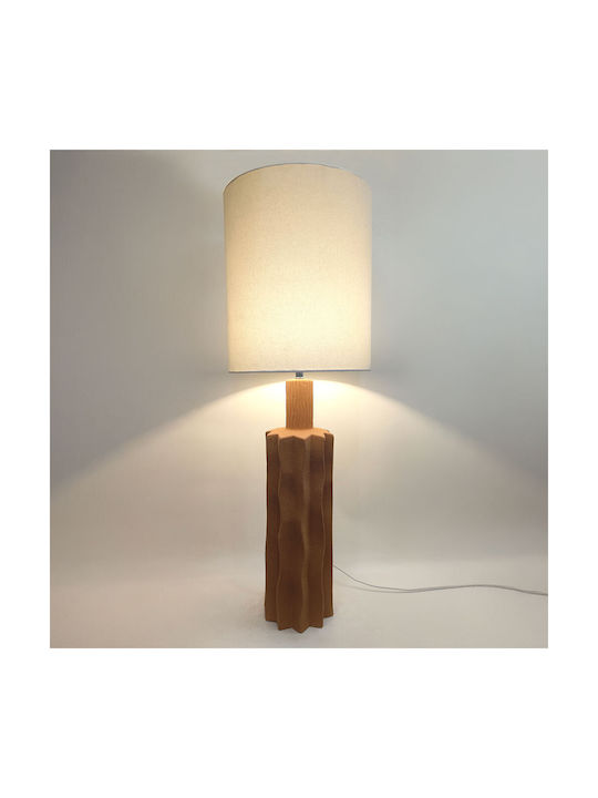 InTheBox Egli Ceramică Lampă de masă cu Abajur Alb și Bază Portocaliu
