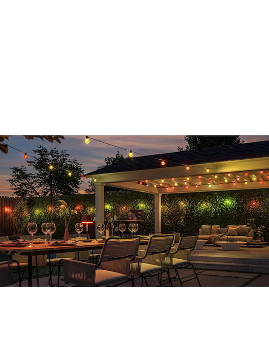 Philips Hue Festavia Στεγανή Smart Γιρλάντα Φωτισμού LED 14m με 20 Λάμπες