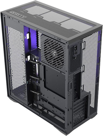Modecom Volcano SPACE XL NF Gaming Full Tower Κουτί Υπολογιστή με Πλαϊνό Παράθυρο και ARGB Φωτισμό Μαύρο