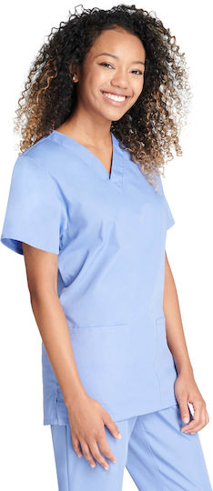 Cherokee Originals Unisex Light Blue Pants & Blouse Set Cotton and Polyester