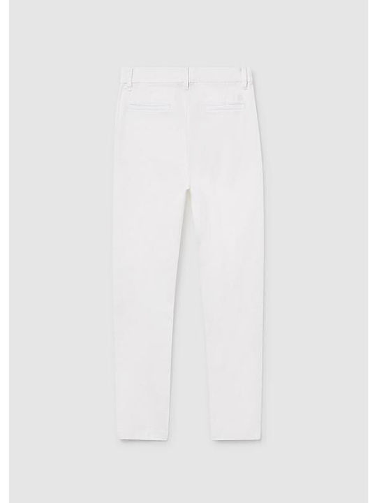 Παιδικό Παντελόνι Chino Λευκό Basic