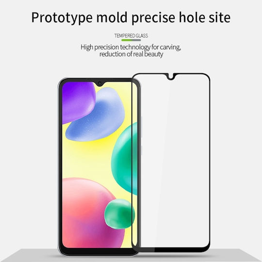 2.5D Displayschutzfolie Schwarz (Redmi 10C)