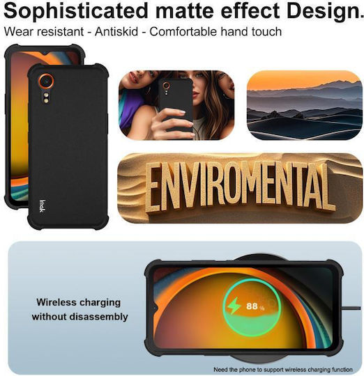 Matte Back Cover Silicone Black (Galaxy XCover7)