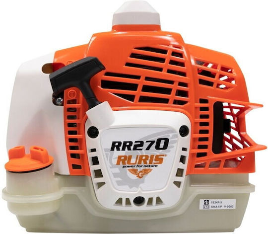 Ruris Motocoasă Ruris Rr270 1.5 Cp 27.2 Cc 2 Timpi Lățime de Tăiere 255 Mm Pornire Manuală 0.7 L Benzină Autocut Lamă cu 3 Dinți