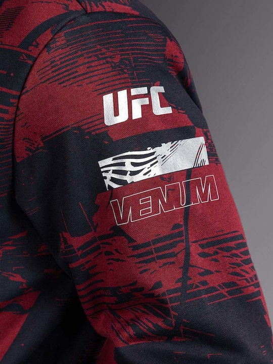 Sweatshirt with Hood Burgundy