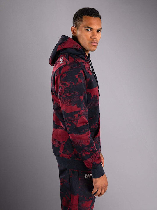 Sweatshirt with Hood Burgundy