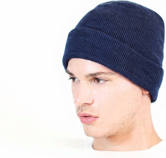 Beanie Unisex Căciulă Tricotat în culoarea Albastru marin