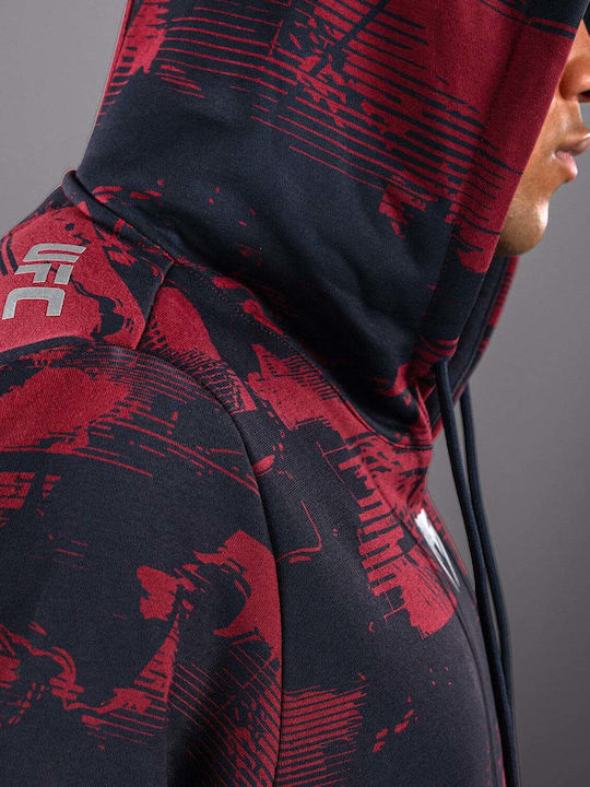 Sweatshirt with Hood Burgundy