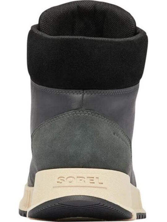 Mid Leder Schwarz Herrenstiefel Wasserdicht