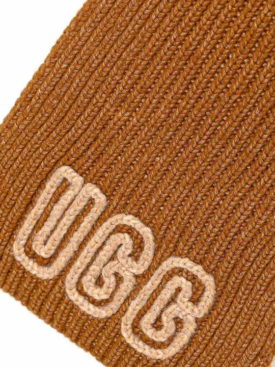 Chunky Women's Wool Scarf Brown