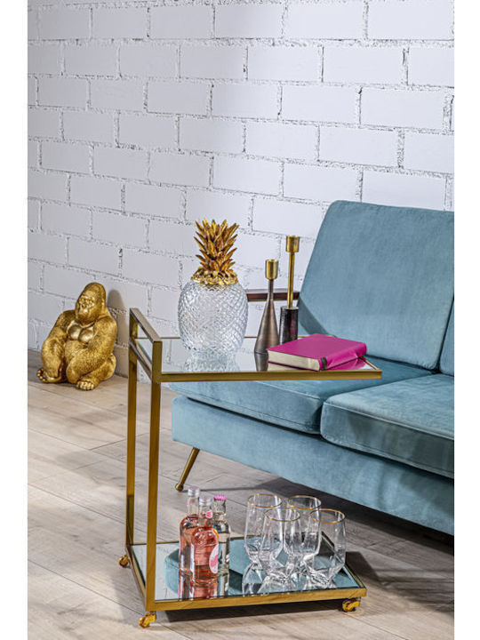 Kare Design Scarlett Κηροπήγιο σε Χρυσό Χρώμα 6x20.5x6εκ.