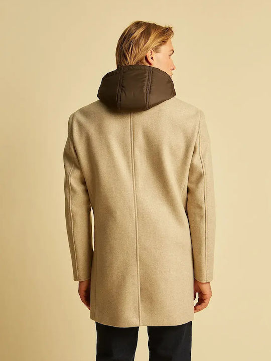 Herren Mantel Beige