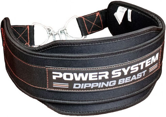 Power System Beast Centură de scufundări Sintetică Negru/Galben