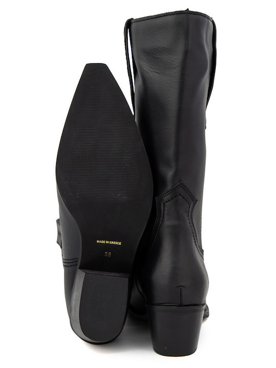 Leather Women's Boots Black