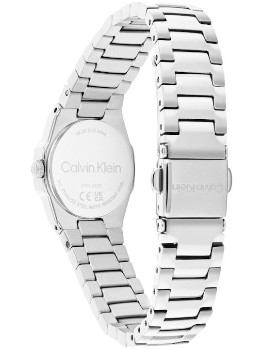 Calvin Klein Geometric Elegance Ρολόι Μπαταρίας με Μεταλλικό Μπρασελέ Calvin Klein Geometric Elegance Ρολόι Μπαταρίας με Μεταλλικό Μπρασελέ
