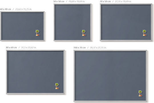 Tulup Magnet Notice Board 80x60cm
