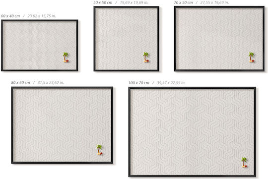 Tulup Табло за съобщения Магнит 70x50см