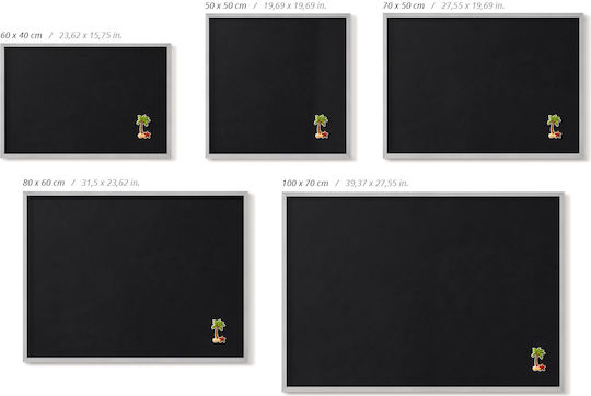 Tulup Табло за съобщения Магнит 60x40см