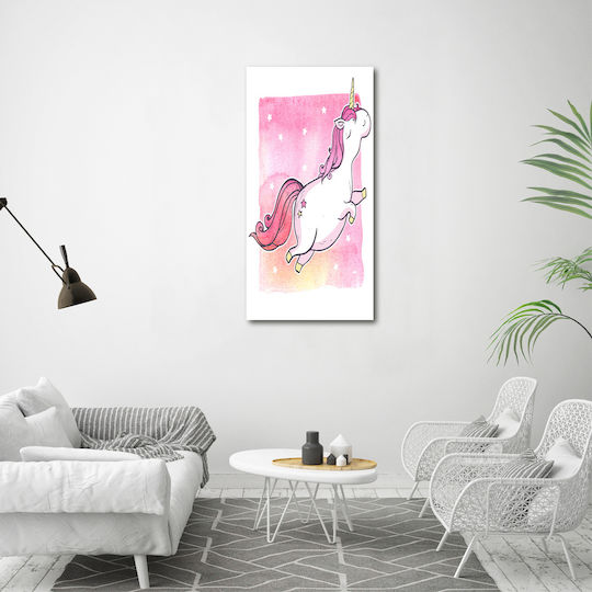 Panou Decorativ Pânză Casă Birou Roz Un Singur Exemplar 70x140 Cm