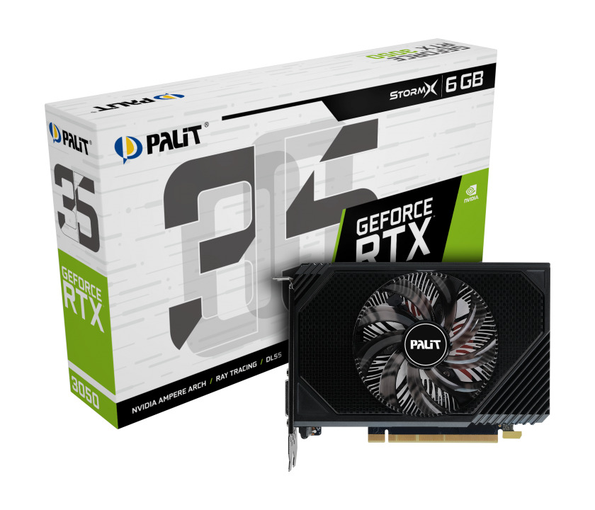 RTX3050 6GB Palit 未使用 開封のみ 動作未確認 Palit GeForce RTX 3050 6GB GDDR6 StormX Placă Video NE63050018JE