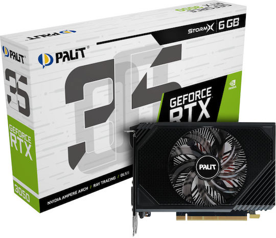 Palit GeForce RTX 3050 6GB GDDR6 StormX (Refresh) Κάρτα Γραφικών
