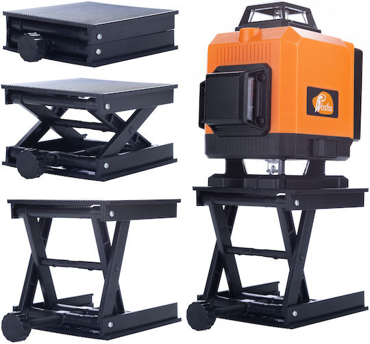 Laser-Nivelliergerät Rosfix Orange Tiger Rot16l 16 Linien 3D Koffer + Stativ 285 cm + Stativ 400 cm