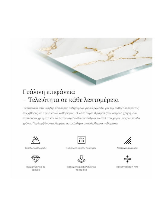Panou Rectangular Din Sticlă Securizată Neagră Pentru Suprafața Mesei Fără Modele 120×80 Cm