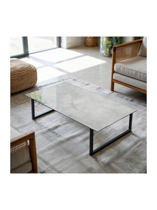 Panou Rectangular Pentru Masă Din Sticlă Securizată Cu Imprimeu De Beton Crăpături 120×60 Cm