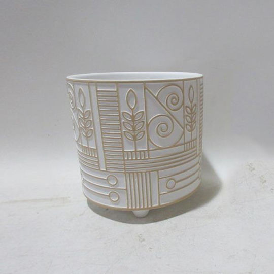 Planter Ceramic White 17x17x16.5cm.