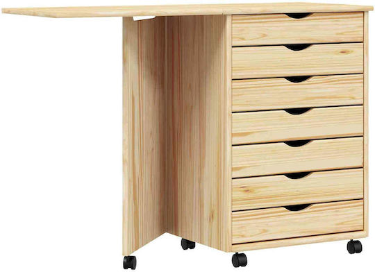 Schreibtisch Moss Holz Transparentes Lack 105.5x39x74.5cm