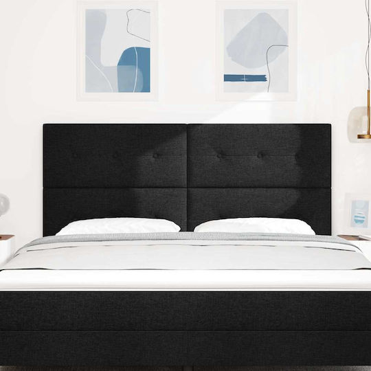 vidaXL Kopfteil aus Kunstleder Schwarz 180x128 cm