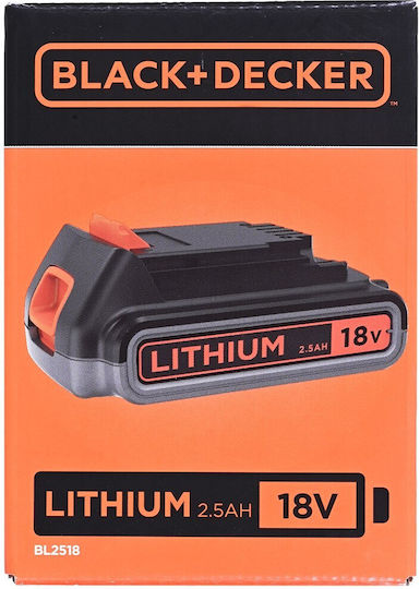 Black & Decker Батерия за Инструменти Литиеви 18V с Капацитет 2.5Ах