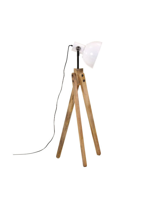 vidaXL Vintage Floor Lamp H120xW45cm. with Socket for Bulb E27 Silver