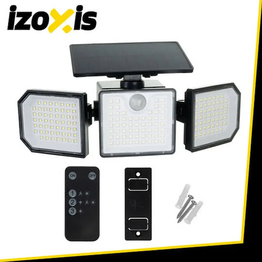 Izoxis Solar Light 1.5W 500lm with Motion Sensor, Photocell and Remote Control IP65 26.5cmx12cmx12cmcm