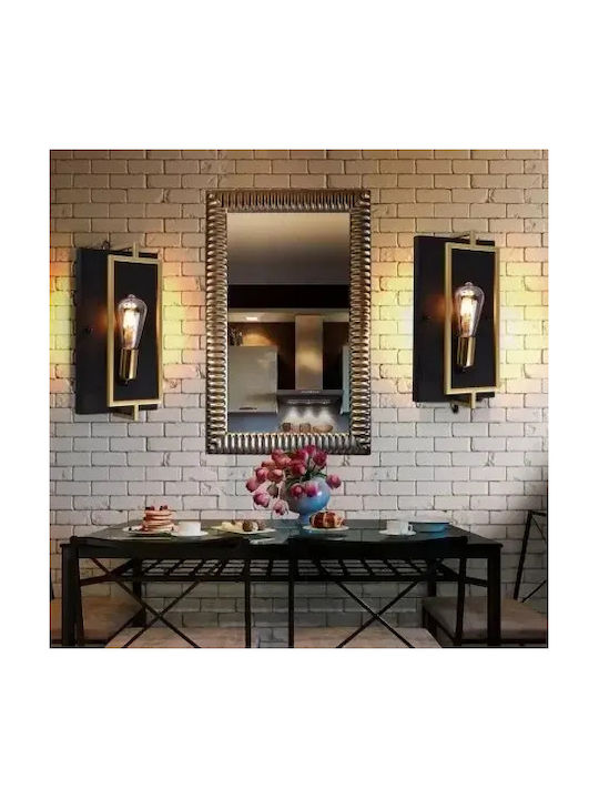 Universo Illuminazione Modern Lamp Wall with Socket E27 Black