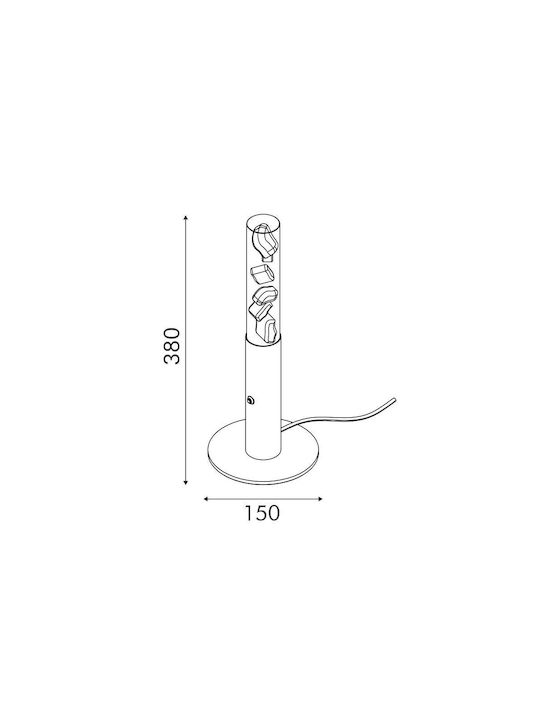 Aca Dekorative Lampe Kupfer
