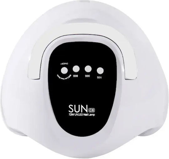 C6 Φουρνάκι Νυχιών UV / LED 72W Λευκό