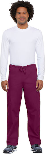 Cherokee Originals Unisex Burgundy Medical Pants Cotton and Polyester