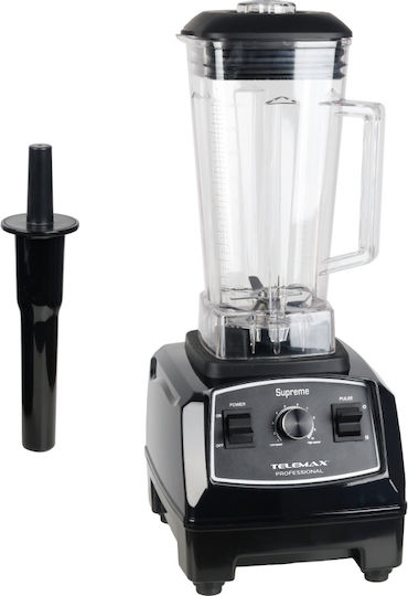 Telemax Commercial Blender 1.5kW Black With Jug Capacity 2lt