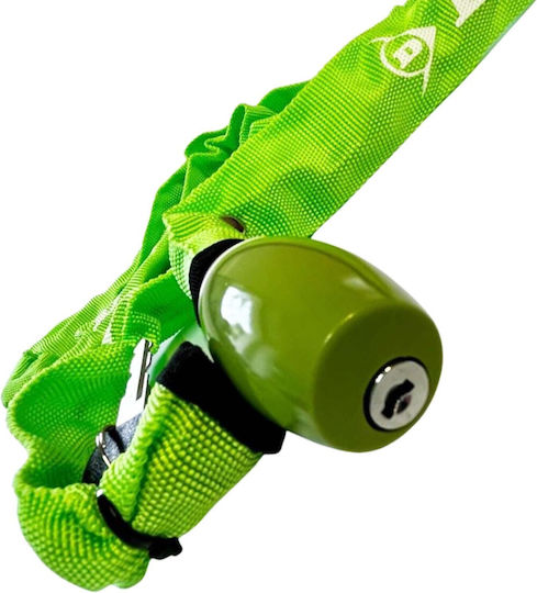Dunlop Bicycle Cable Lock with Key Green