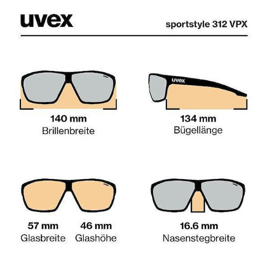 Uvex Ochelari de ciclism cu Montură Verde și Lentile Întuneric