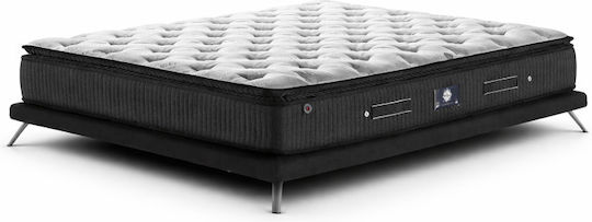 Elementi King Size Ortopedie Saltea 200x190x28cm cu Arcuri & Suprapozabil