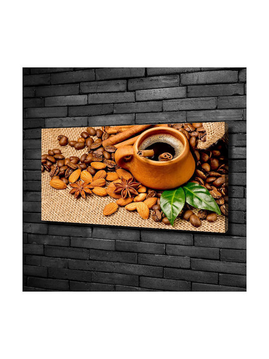Canvas Painting Professional Space Decoration Coffee Beans Cup 100x50 Cm
