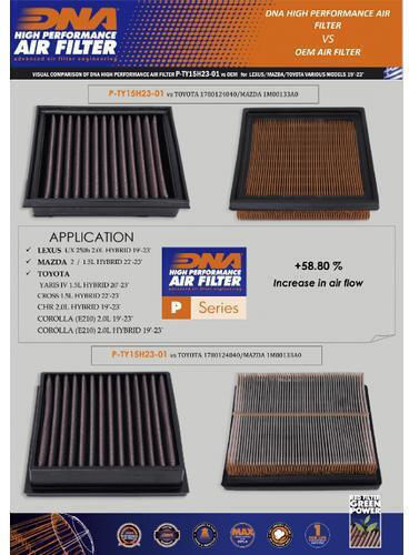 Mazda 2 1.5l Hybrid 22-23 Dna Air Filter P-ty15h23-01