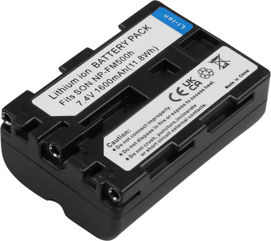 Avizar Battery Sony Camera Np-fm500h Li-ion 7.2v 1600mah Black